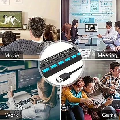 High Speed 7 Port USB Hub